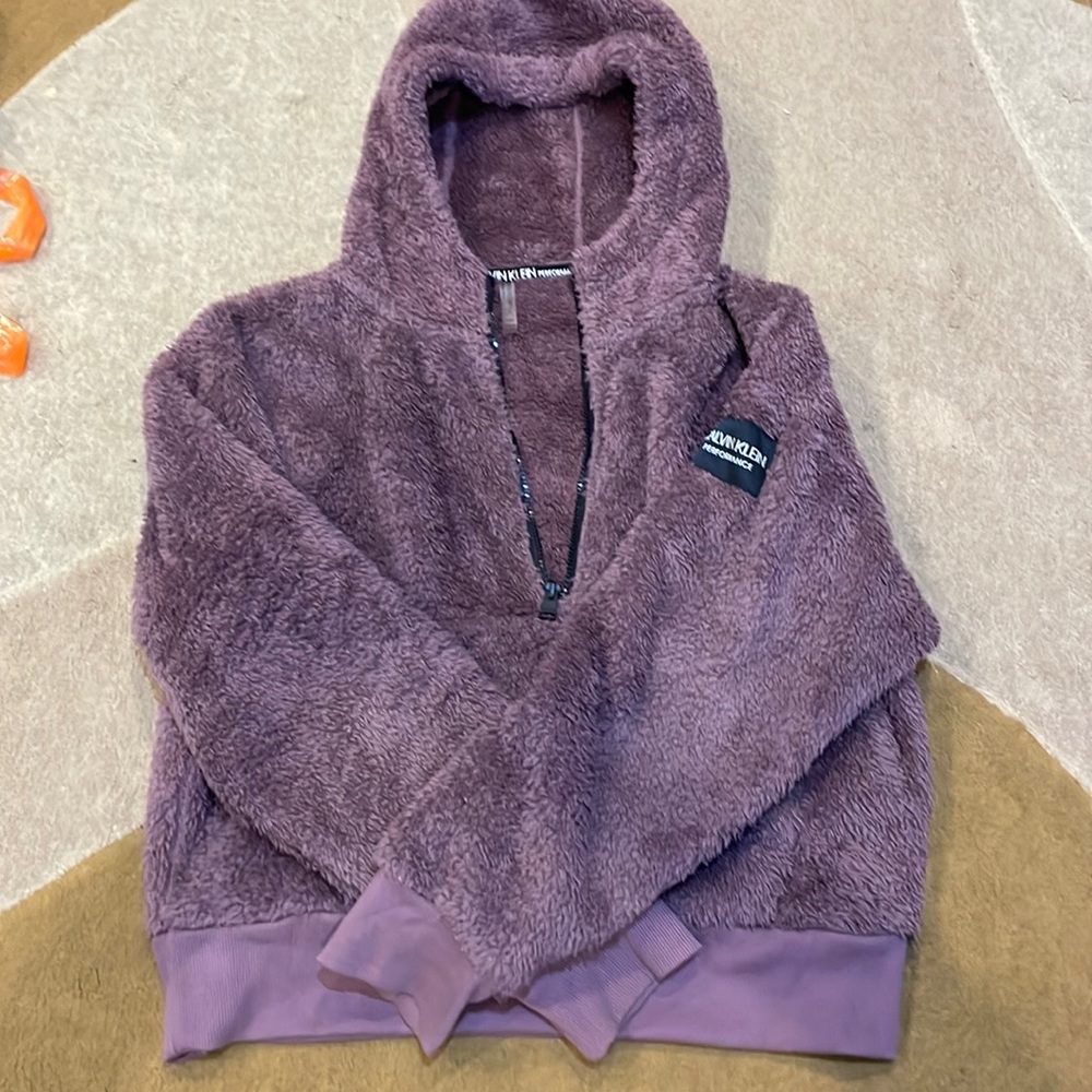Calvin Klein performance purple sweater